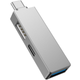 Адаптер WIWU T02 Pro Type-C to 2xUSB+USB-C, Silver - зображення 3