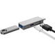 Адаптер WIWU T02 Pro Type-C to 2xUSB+USB-C, Silver - зображення 5