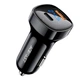 Автомобільний зарядний пристрій ACEFAST B4 digital display 66W(USB-C+USB-A) dual port car charger - изображение 1