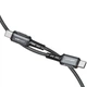 Кабель ACEFAST C1-03 Type-C to Type-C 3A, 1.2m, нілон, алюмінієві connectors, Black (AFC1-03B) - зображення 3