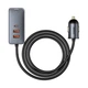Автомобільний зарядний пристрій Baseus Share Together PPS multi-port Fast charging with extension cord 120W 2U+2C Gray (CCBT-A0G) - изображение 6