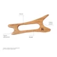 Скребок-массажёр гуаша для лица и тела деревянный Лань Wooden gouache massager for face and body Hind Hillary 2314994441199 - изображение 4