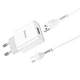 Сетевое зарядное устройство HOCO C81A + кабель USB - Type-C 1м 1USB, 2.1A White - изображение 9