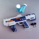 Бластер мыльные пузыри автомат с мыльными пузырями Bubble Gun со светом и звуком Размер 30 см (134-61 B) - изображение 1