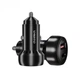Автомобильное зарядное устройство Choetech (1USB Type C; 1USB) 60W PD3.0 QC3.0 Black (TC0014) - изображение 1