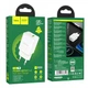МЗП Hoco N28 Founder PD20W + QC3.0 charger White - зображення 2