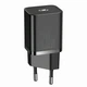 Зарядное устройство Блок и Кабель для Айфона Baseus Super Si 20W Быстрая зарядка Quick Charger Power Delivery + Кабель Type-C to Lightning 20W Чорный - изображение 5