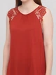 Блуза H&M 0615042 S (58758S) Бордовый - изображение 3