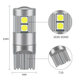 Автолампа светодиодная T10 / W5W, цоколь W2.1x9.5d, 3030 х 9 smd, белый, 12-24 В, обманка, биполярная - изображение 3