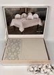 Скатерть Set Maison D'or Magnole Flower 155х270+8psc Stone - изображение 1