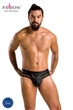 Мужское эротическое бельё кожаные открытые трусики 030 SLIP OPEN TOM Чёрный XXL/XXXL - Passion ( SO7563 ) - изображение 5