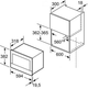 Kuchenka mikrofalowa do zabudowy BOSCH BFR 634 GW1 - obraz 5