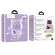 Дитячі навушники з котячими вушками RGB підсвічуванням HOCO W39 Cat Ear kids Bluetooth Фіолетові - зображення 4