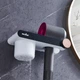 Держатель для фена со стаконом самоклеющийся МВМ BP-33 WHITE/BLACK - изображение 4