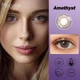 Линзы цветные Magister без диоптрий фиолетовые Amethyst + контейнер для хранения - изображение 10