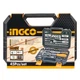 Набор головок торцевых с трещоткой 1/4" 45 предметов INGCO INDUSTRIAL - изображение 3