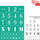 Трафарет многоразовый самоклеящийся Rosa Talent №36 Цифры А4 21х29.7 см (4823098518891) - изображение 2