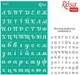 Трафарет многоразовый самоклеящийся Rosa Talent №1701 Фоновый 13х20 см Серия Алфавиты (4823098504825) - изображение 2