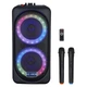 Автономная акустическая система JB X828 USB/MP3/FM/BT/TWS + 2pcs VHF mic - изображение 1