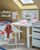 Дитячий стілець з подушкою IKEA ЛОБЕРГЕТ/СИБЕН, білий, бірюзовий, 395.013.17 - зображення 7