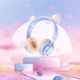 Наушники проводные Hoco Cat ear W36 с микрофоном и ушками blue - изображение 3