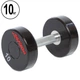 Гантель цільна професійна LIFE FITNESS (1шт) Pro 10кг (поліуретанове покриття, вага 10кг) (SC-80081-10) - зображення 1