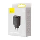 Сетевое зарядное устройство BASEUS CCXJ-E01 2xUSB Type-C 30W 3A PD QC черный - изображение 5
