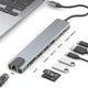 Разветвитель Type-C на USB 3.0, картридер SD TF, HDMI 4K, LAN, PD 87W адаптер для MacBook Apple USB-хаб (TypeC-HUB-8to1) - изображение 2