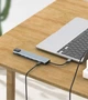 Разветвитель Type-C на USB 3.0, картридер SD TF, HDMI 4K, LAN, PD 87W адаптер для MacBook Apple USB-хаб (TypeC-HUB-8to1) - изображение 4