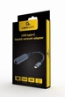 Гігабітний мережний адаптер Cablexpert USB Type-C - RJ-45 0.15 м Сірий (A-USB3C-LAN-01) - зображення 4