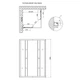 Кабина для душа LIDZ квадратная двухдверная без поддона Wawel 90x90x185см тонированный витраж 4мм профиль сатин LWASC9090SATLOWGR2 - изображение 2