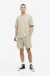 Футболка H&M Relaxed Fit XL бежевый 1003662034 - изображение 2