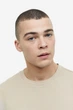 Футболка H&M Relaxed Fit XL бежевый 1003662034 - изображение 3