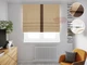 Римская штора система Light I&H Рогожка Димаут бежевая с кантом по центру 40*170 см - изображение 1