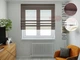 Римская штора система Light I&H Тюль Лён шоколадный 100*170 см - изображение 1