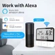 Wifi смарт датчик температури та вологості, годинник Tuya Temperature & Humidity Sensor, віддалений моніторинг - зображення 5
