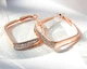 Серьги с кристаллами Сваровски 001049 4,1см*40мм Белый - изображение 2