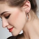Серьги с кристаллами Сваровски 001049 4,1см*40мм Белый - изображение 5