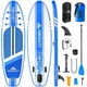 Надувна SUP дошка Forceatt Blue Ocean 310 x 76 x 15, Pabble Board, САП борд, дошка для греблі стоячи (повний комплект) - зображення 1