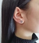 Серьги-пусеты серебряные с лабрадоритом Т27-лб - изображение 7
