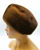 Норковая меховая женская шапка VECONS "Кубанка с цветком" One size коричневый - изображение 4