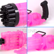 Іграшковий Кулемет генератор мильних бульбашок 21 отворів Gatling BUBBLE GUN Рожевий автомат бульбашкомет з підсвічуванням - зображення 3