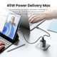 Мережевий зарядний пристрій UGREEN CD294 2xUSB-C Nexode 45W PD3.0 QC4.0 Space Gray (90573) - зображення 3
