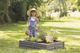 Piaskownica-ogródek Smoby 2 w 1 Square Garden Sandpit 76 x 76 x 17 cm (3032168502086) - obraz 5