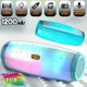 Bluetooth колонка T&G 10ВТ зі світломузикою USB, microSD, FM радіо, мікрофон, вологозахист Mint - зображення 1