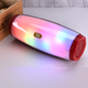 Бездротова Bluetooth колонка з RGB підсвічуванням T&G TG165C-LED зі світломузикою, USB, microSD, FM радіо Red - зображення 6
