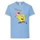 Футболка детская Спанч Боб 19 (Sponge Bob) светло-голубая 164 см - изображение 1