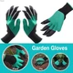 Садові рукавички прогумовані Garden Work-Gloves 1 пара з кігтями, з пластиковими наконечниками, вологозахищені - зображення 6