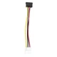Кабель питания Molex - SATA 4pin-15pin 15 см для питания жесткого диска - изображение 1