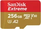 Карта пам'яті SanDisk microSD 256GB C10 UHS-I U3 R170/W80MB/s Extreme V30 (SDSQXAV-256G-GN6MN) - изображение 1